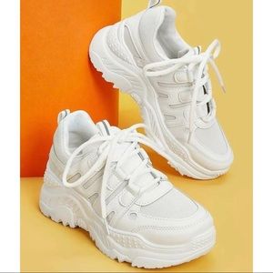 SHEIN White Chunky Sneakers